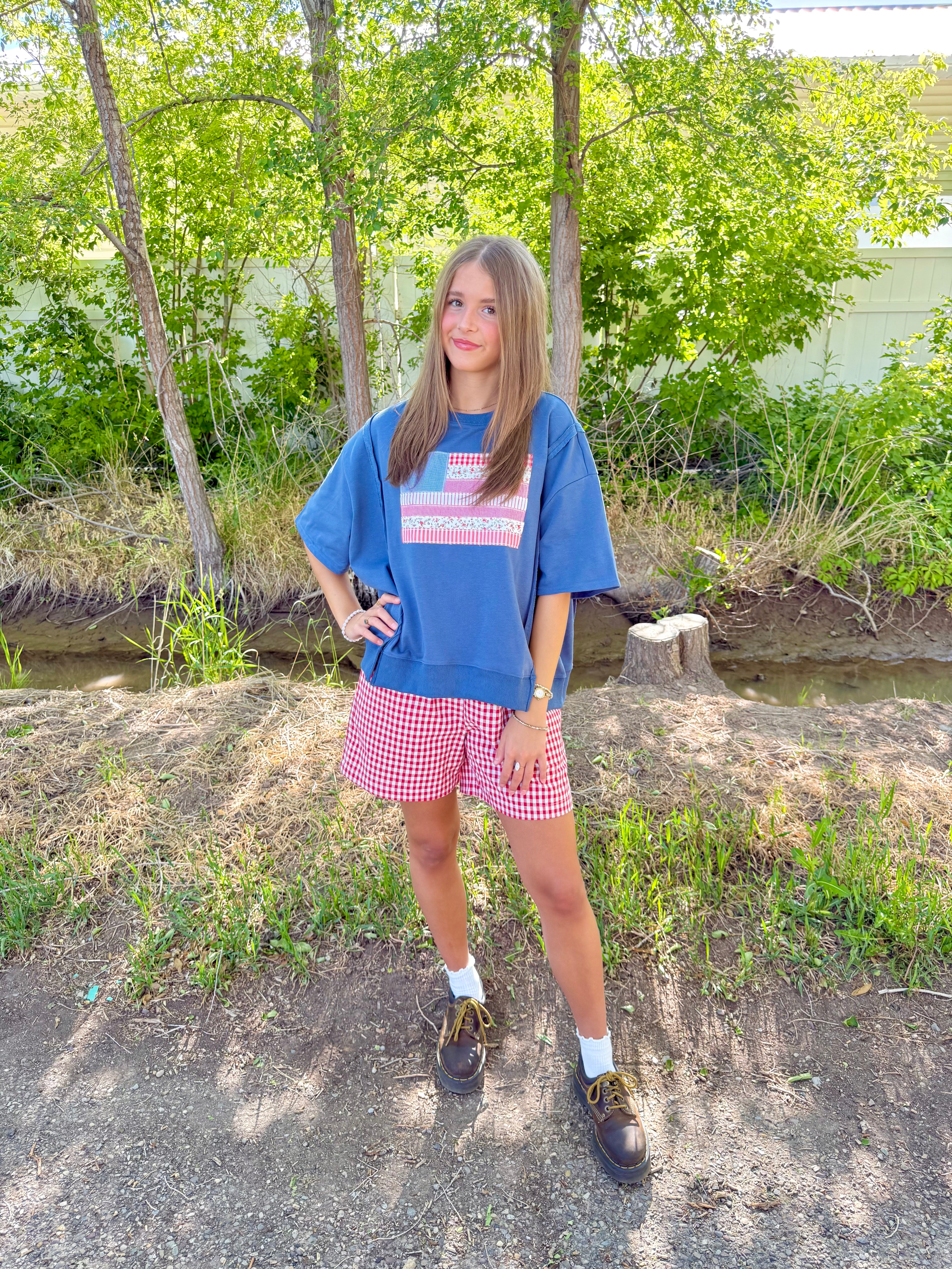 Flag Patchwork Top