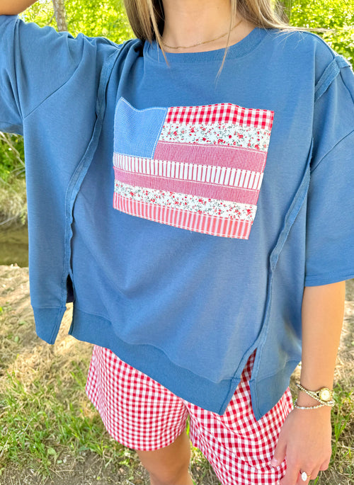 Americana Dreams Patchwork Top