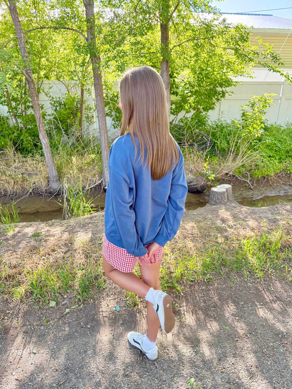 USA Patchwork Crewneck
