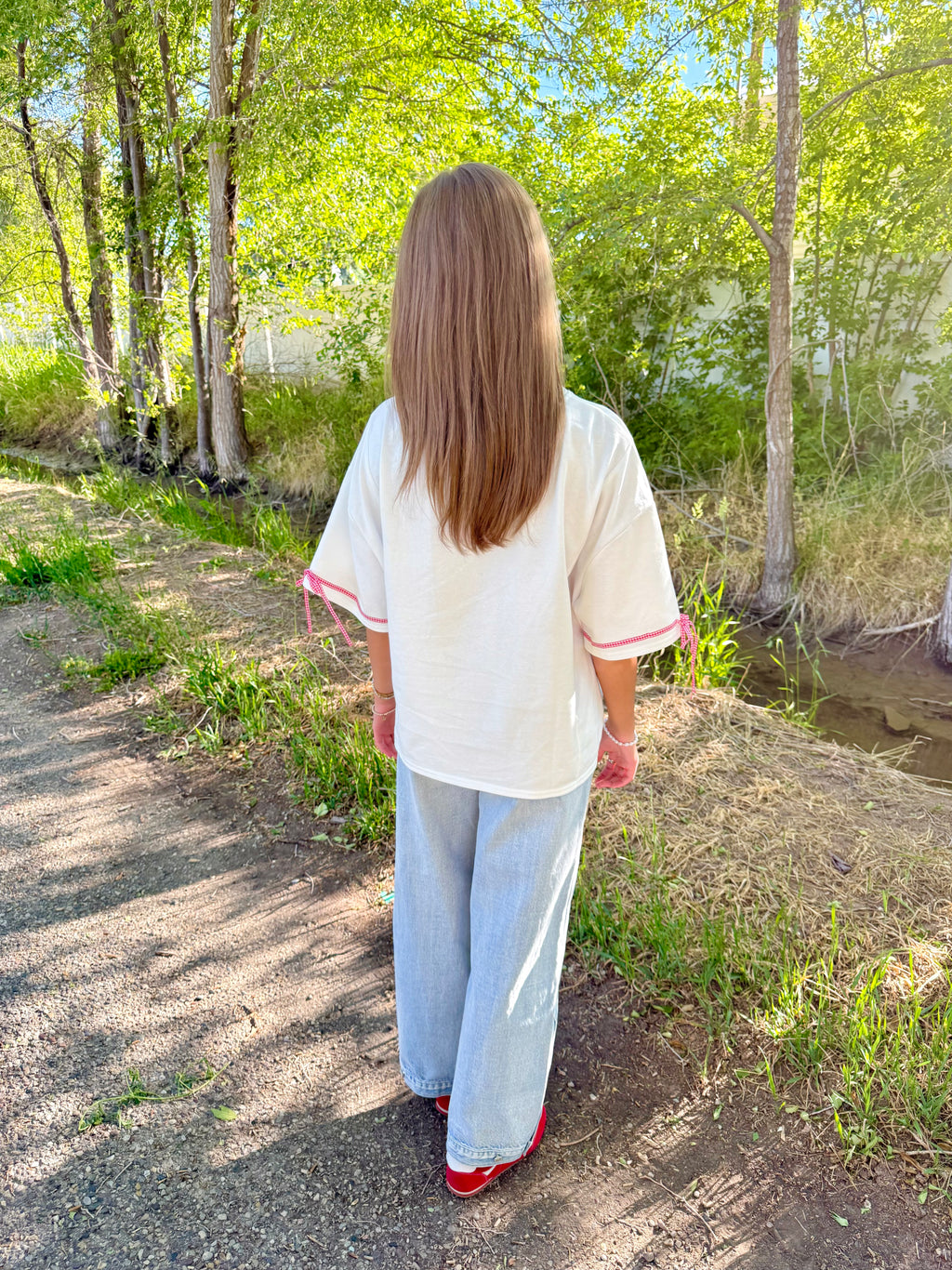 Heartland Patchwork Flag Top