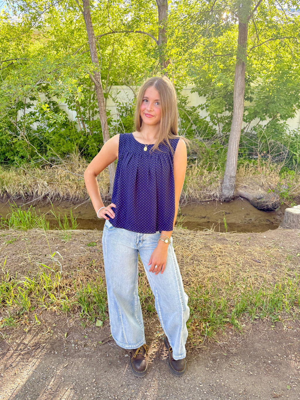 Lennon Polka Dot Top