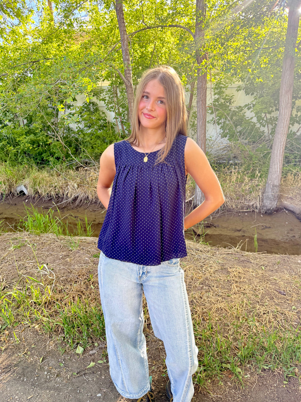 Lennon Polka Dot Top