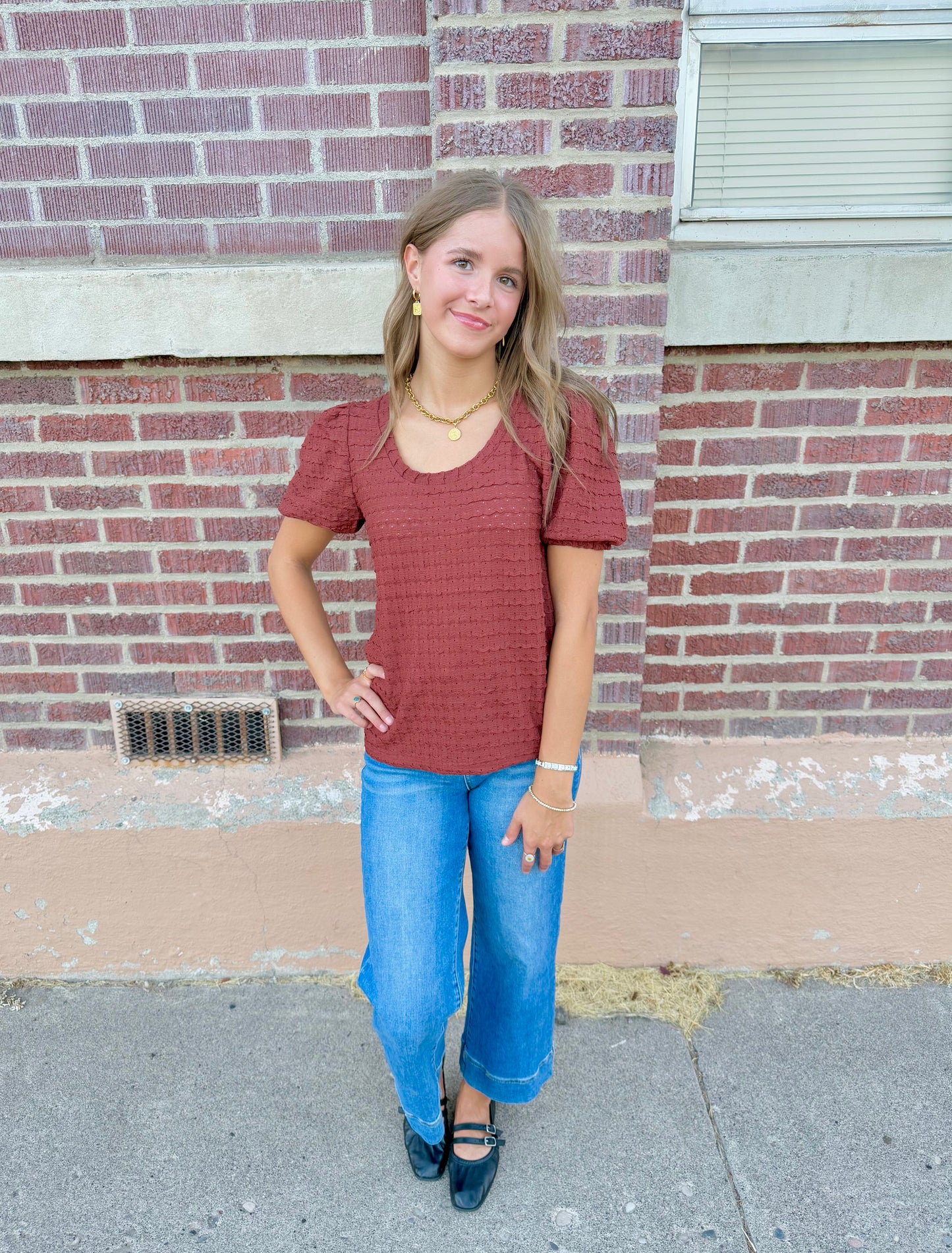 Arden Textured Top
