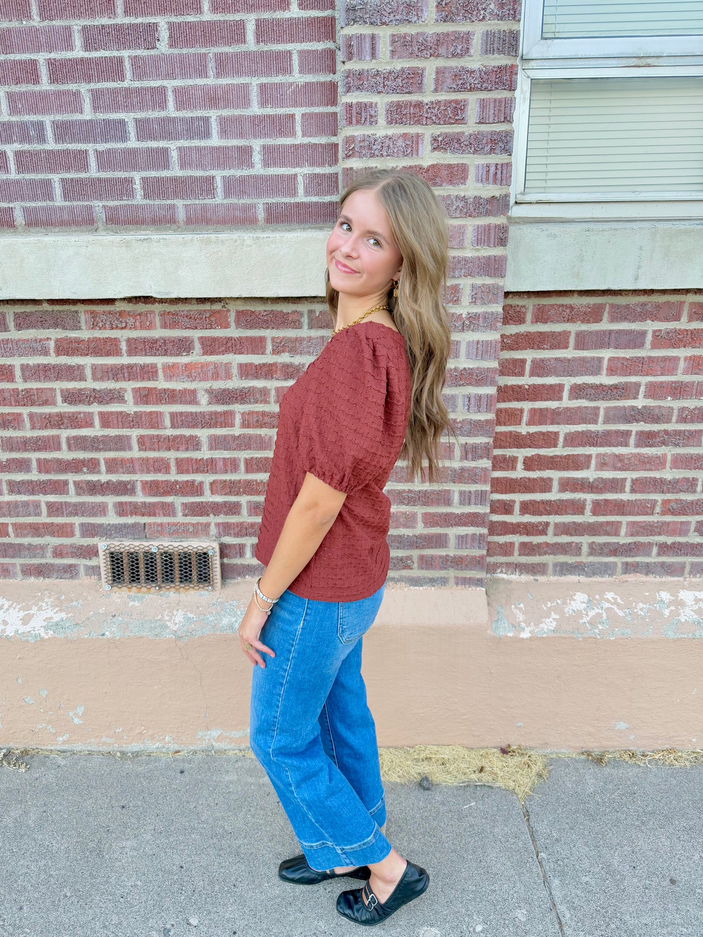 Arden Textured Top