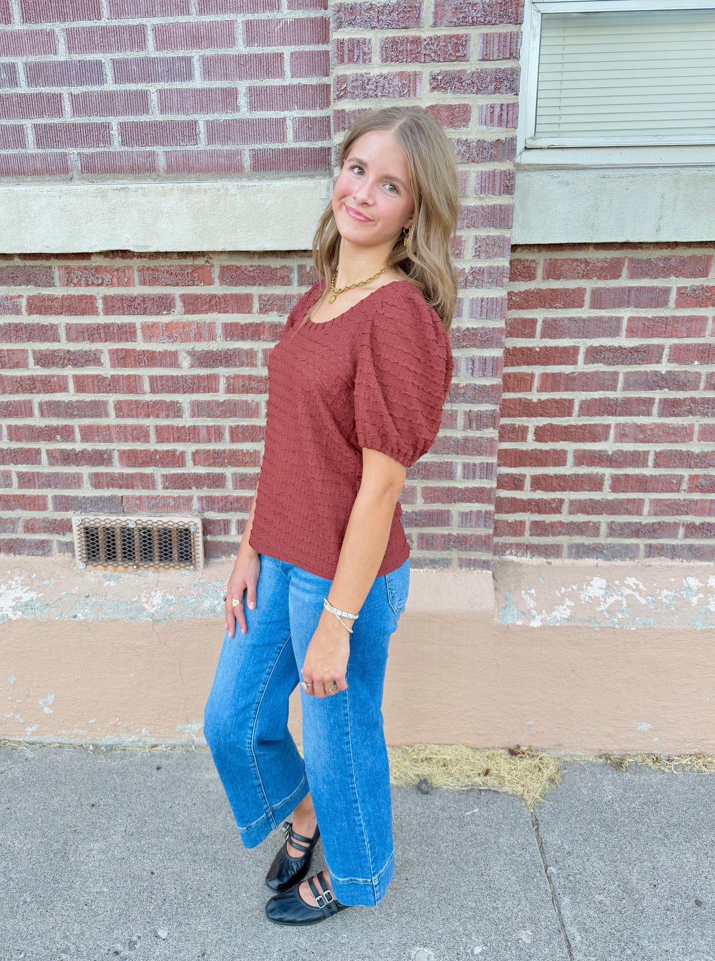 Arden Textured Top