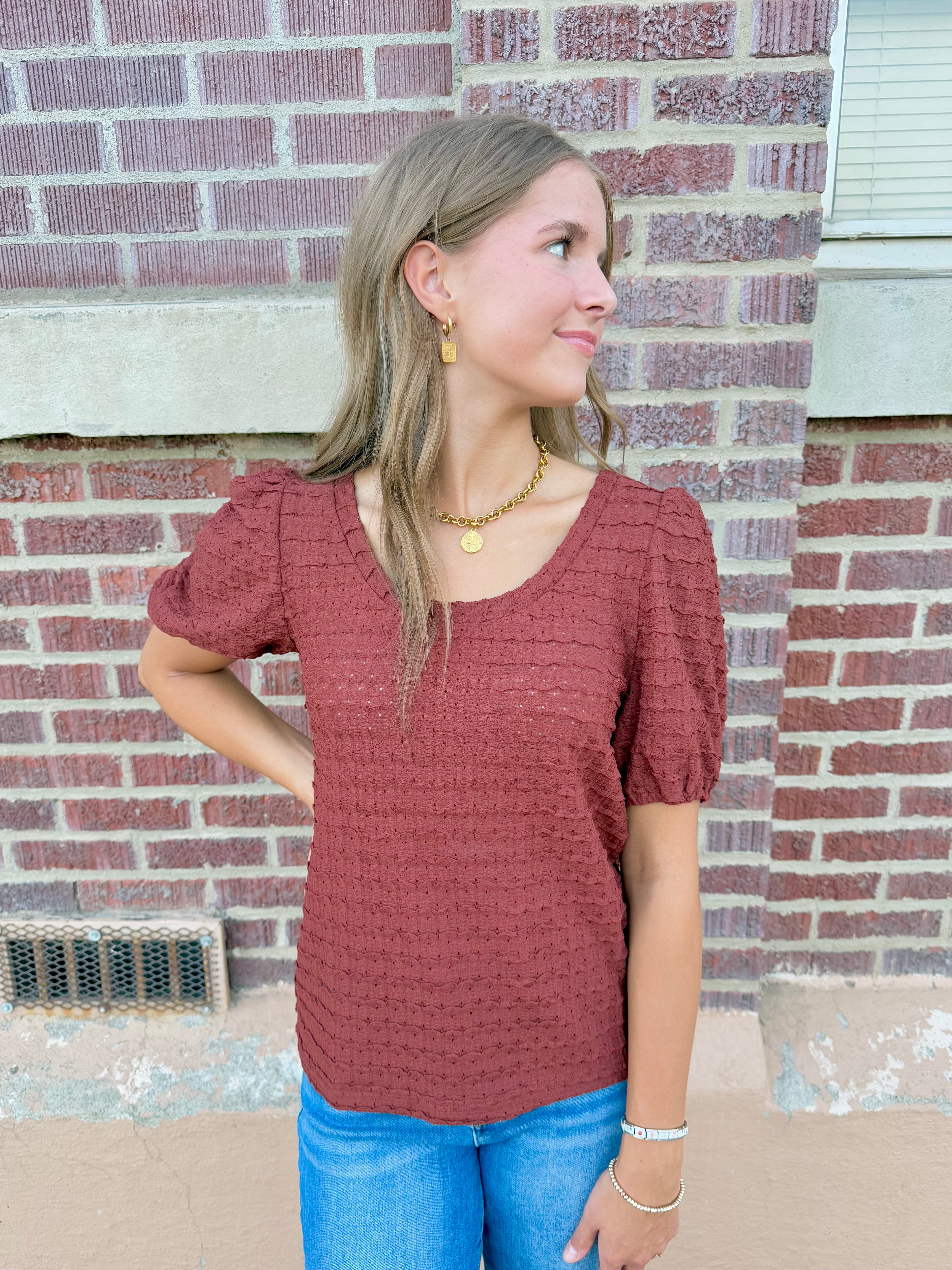 Arden Textured Top