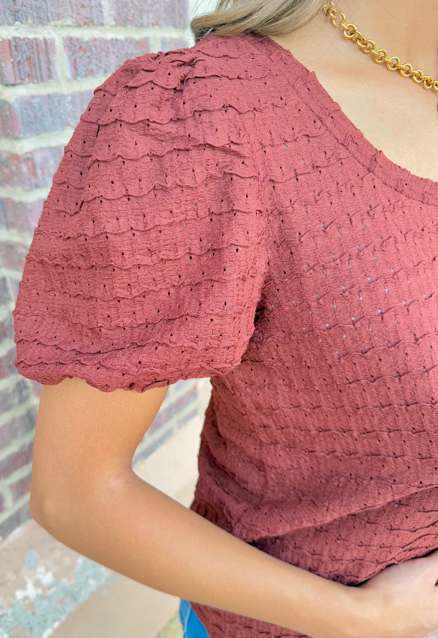 Arden Textured Top