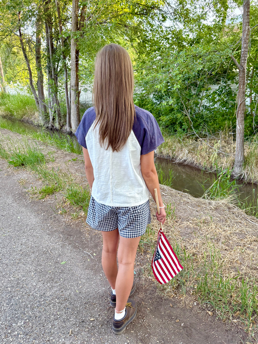 Team USA Patchwork Top