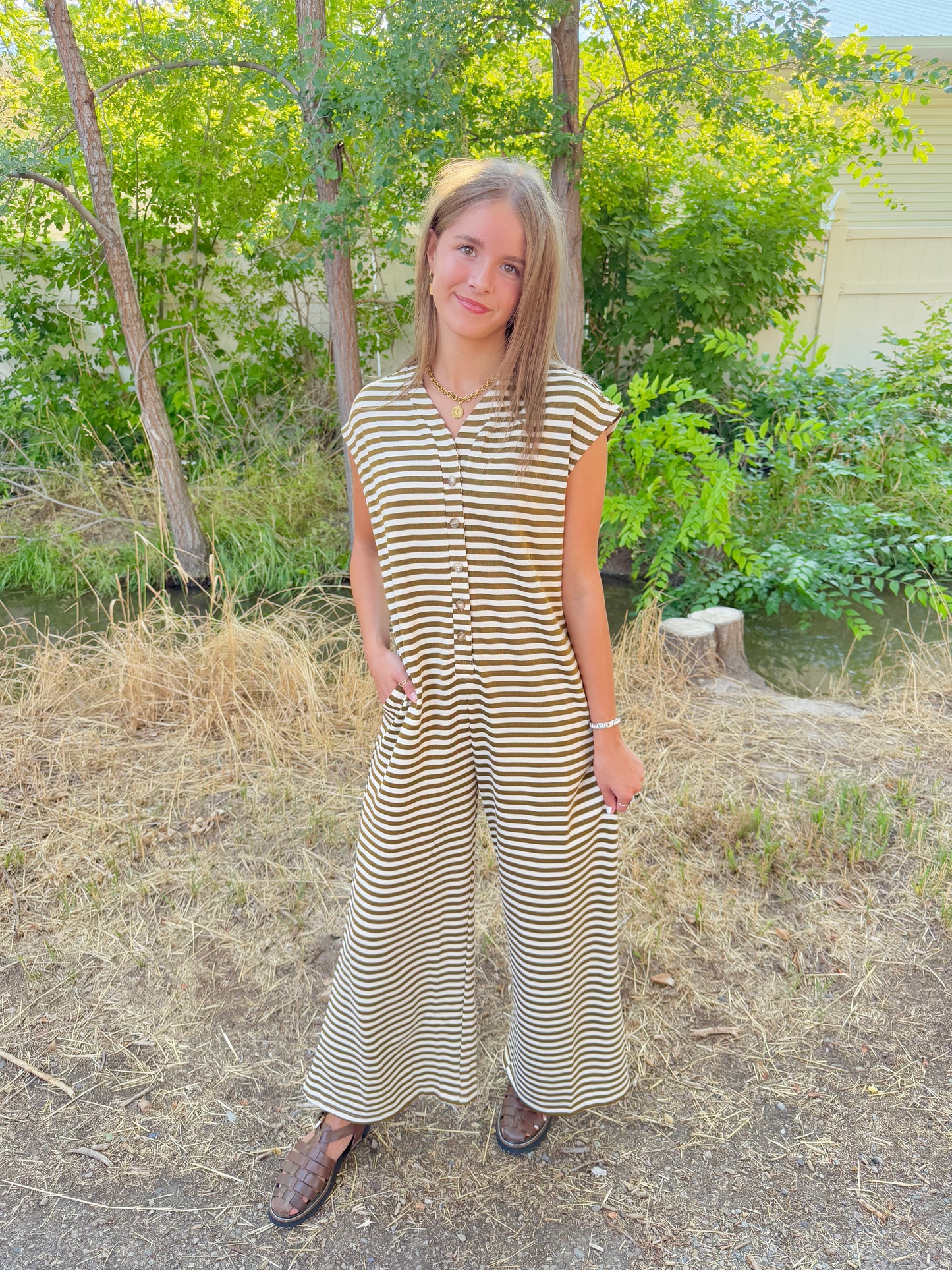Sasha Striped Jumpsuit
