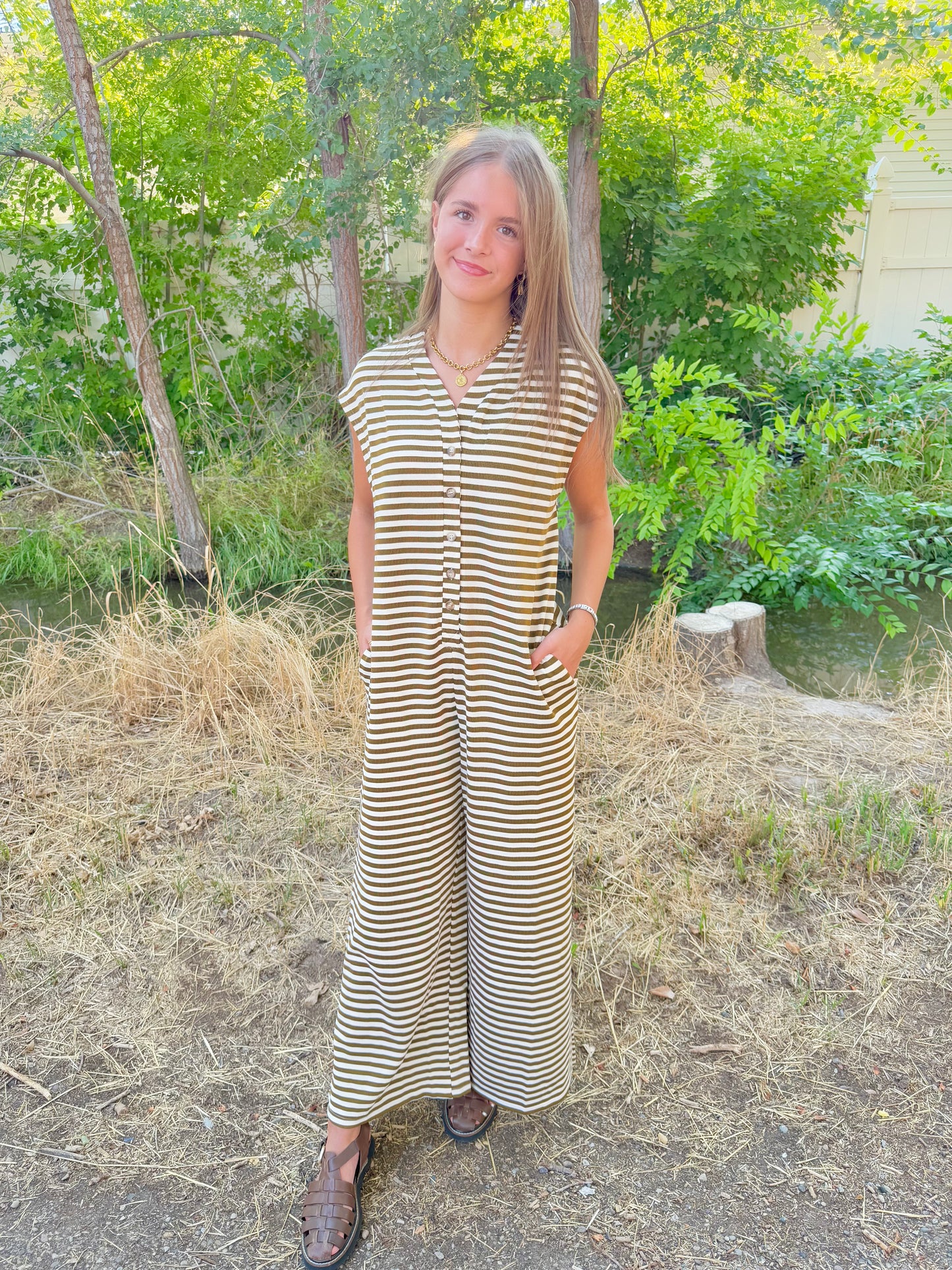 Sasha Striped Jumpsuit