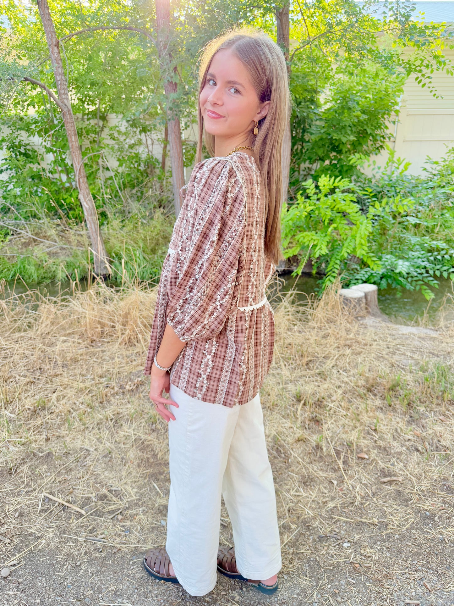 Blakely Plaid Blouse