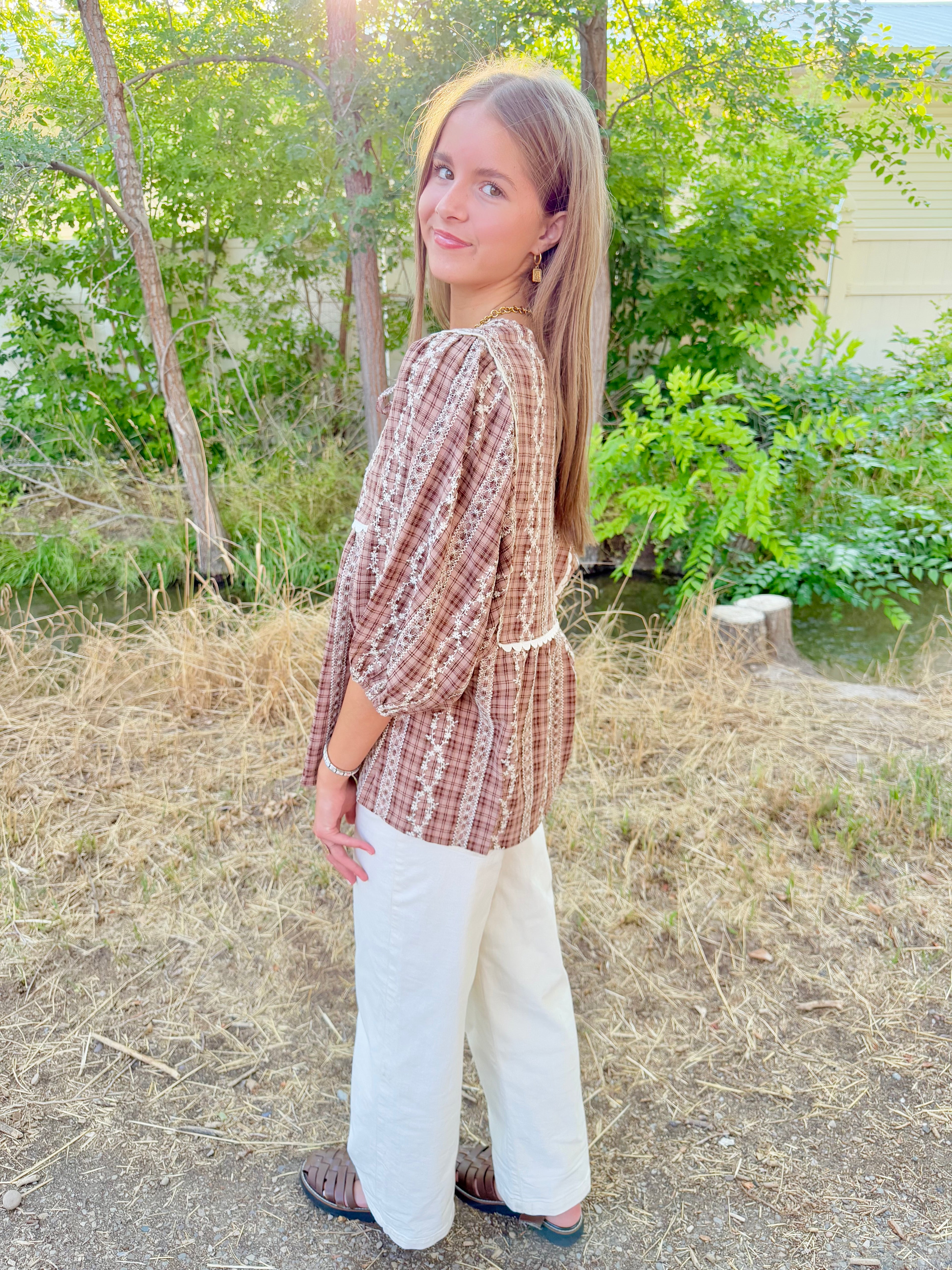 Blakely Plaid Blouse