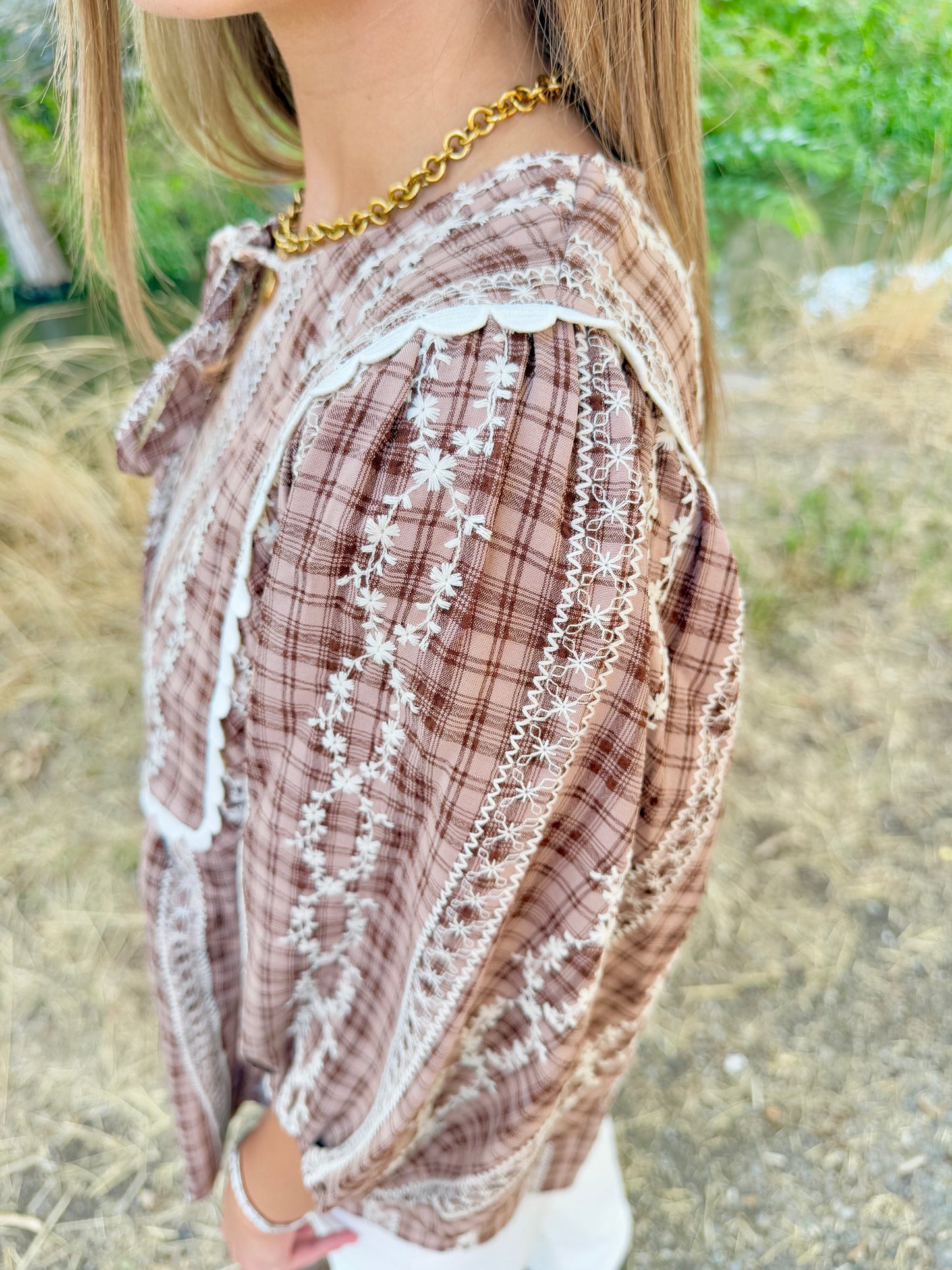 Blakely Plaid Blouse