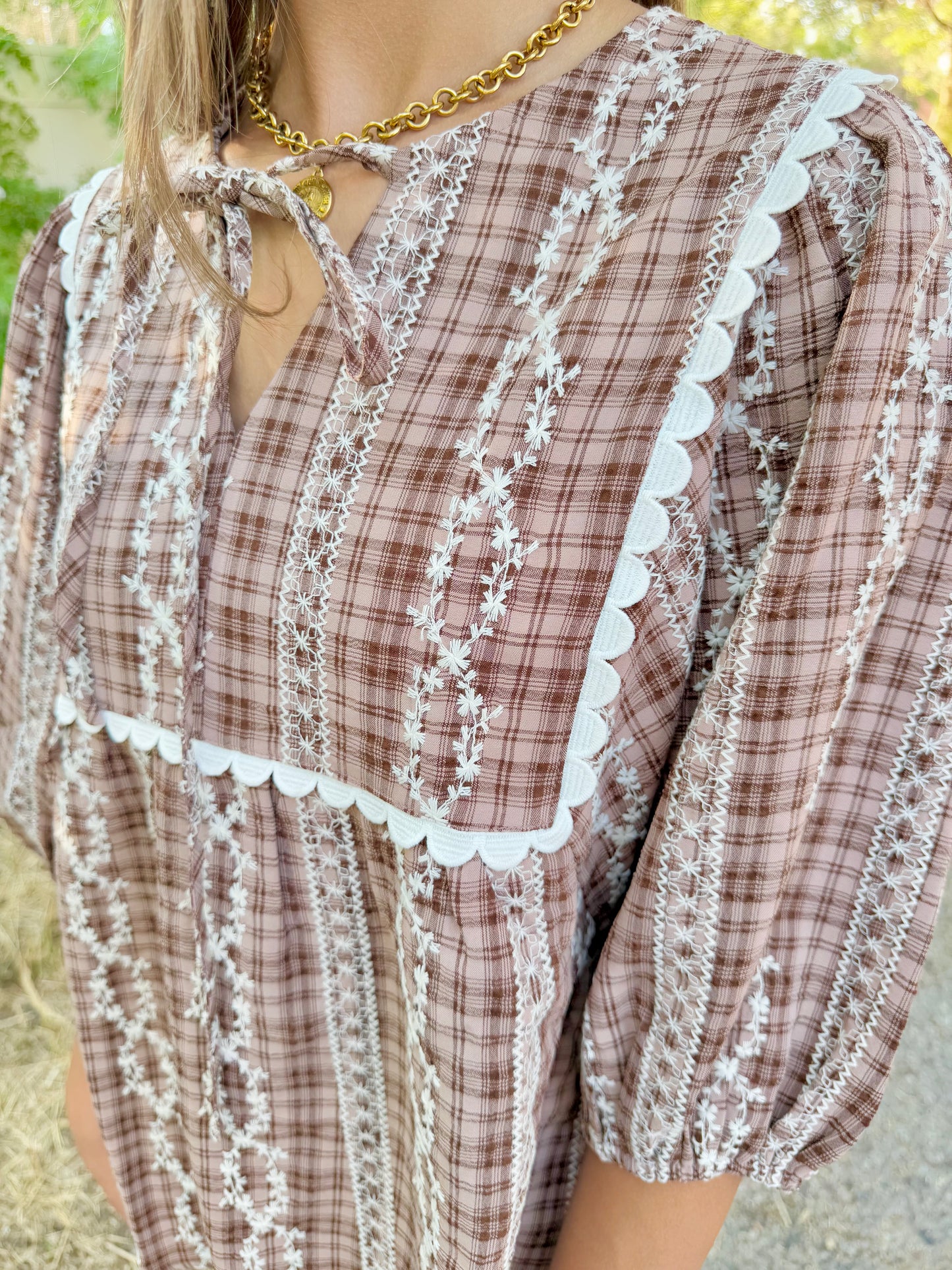 Blakely Plaid Blouse