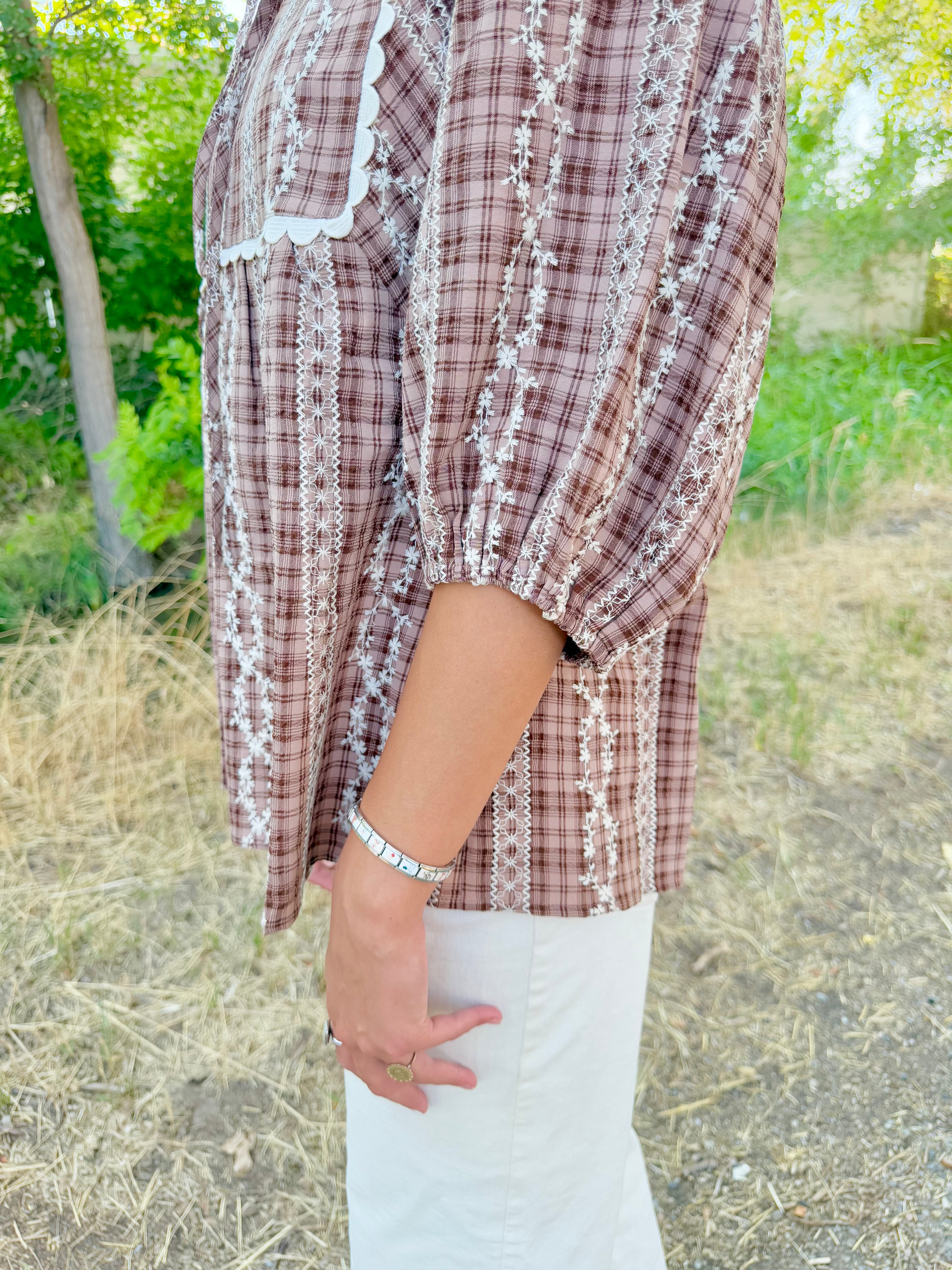 Blakely Plaid Blouse