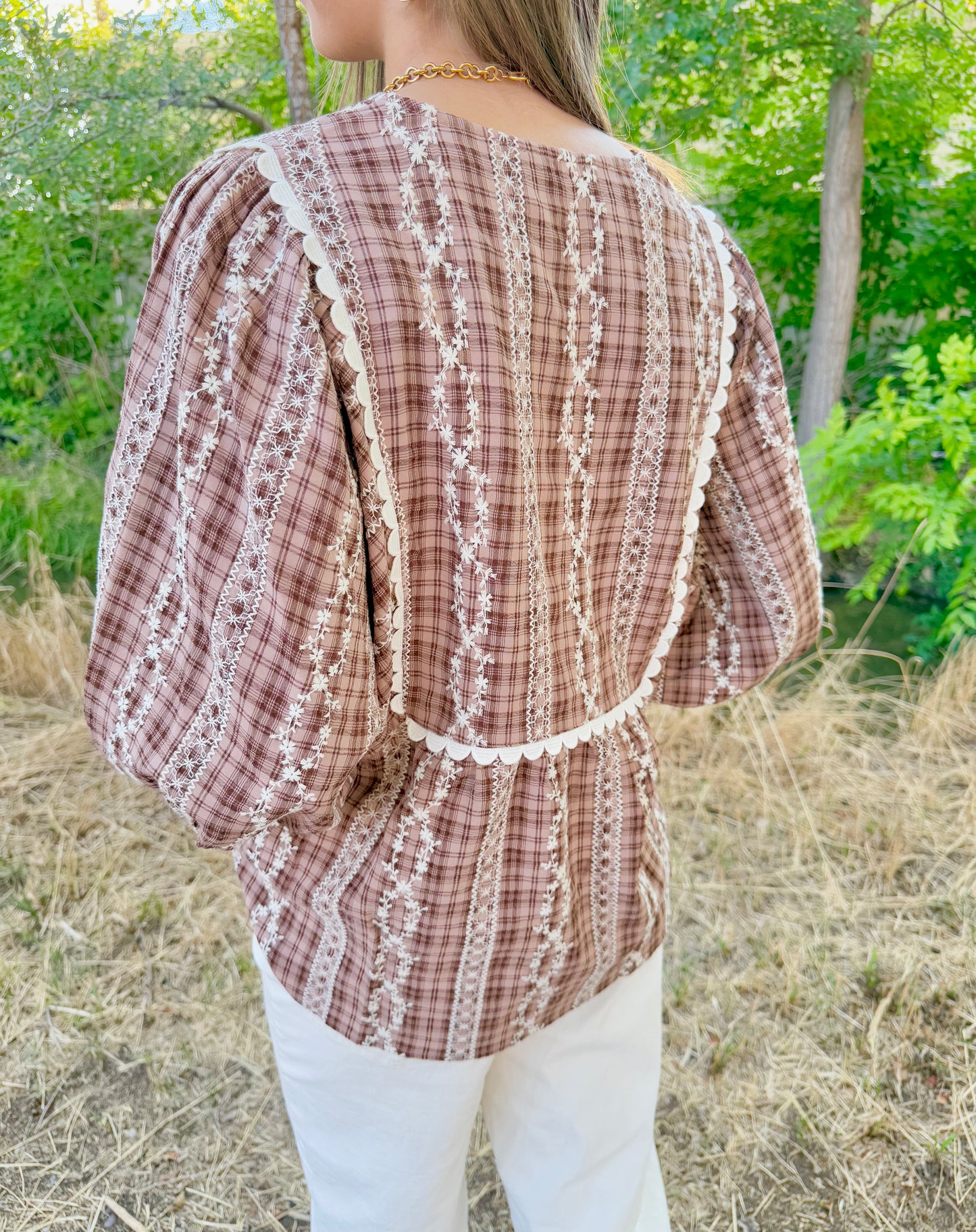 Blakely Plaid Blouse