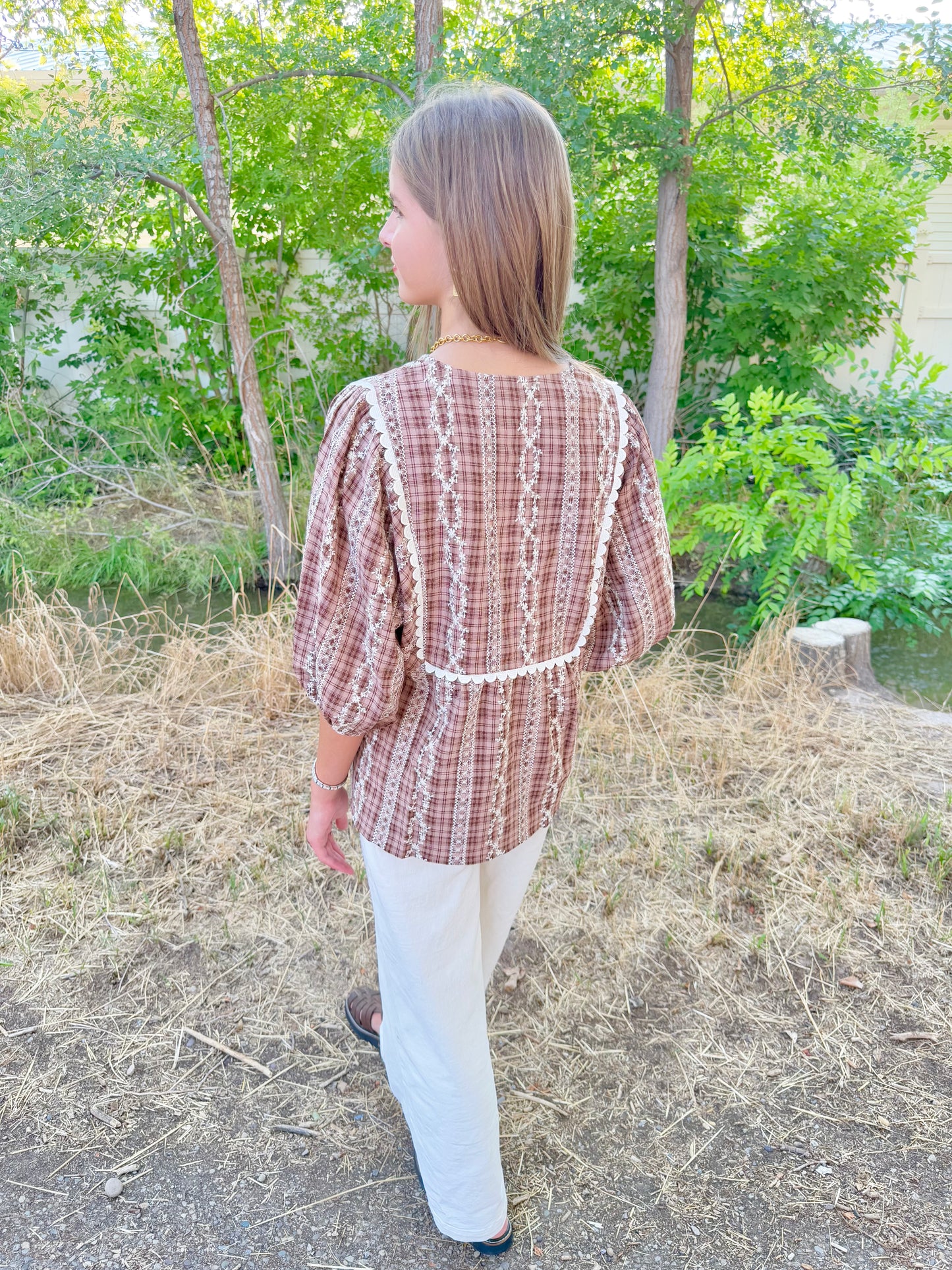 Blakely Plaid Blouse