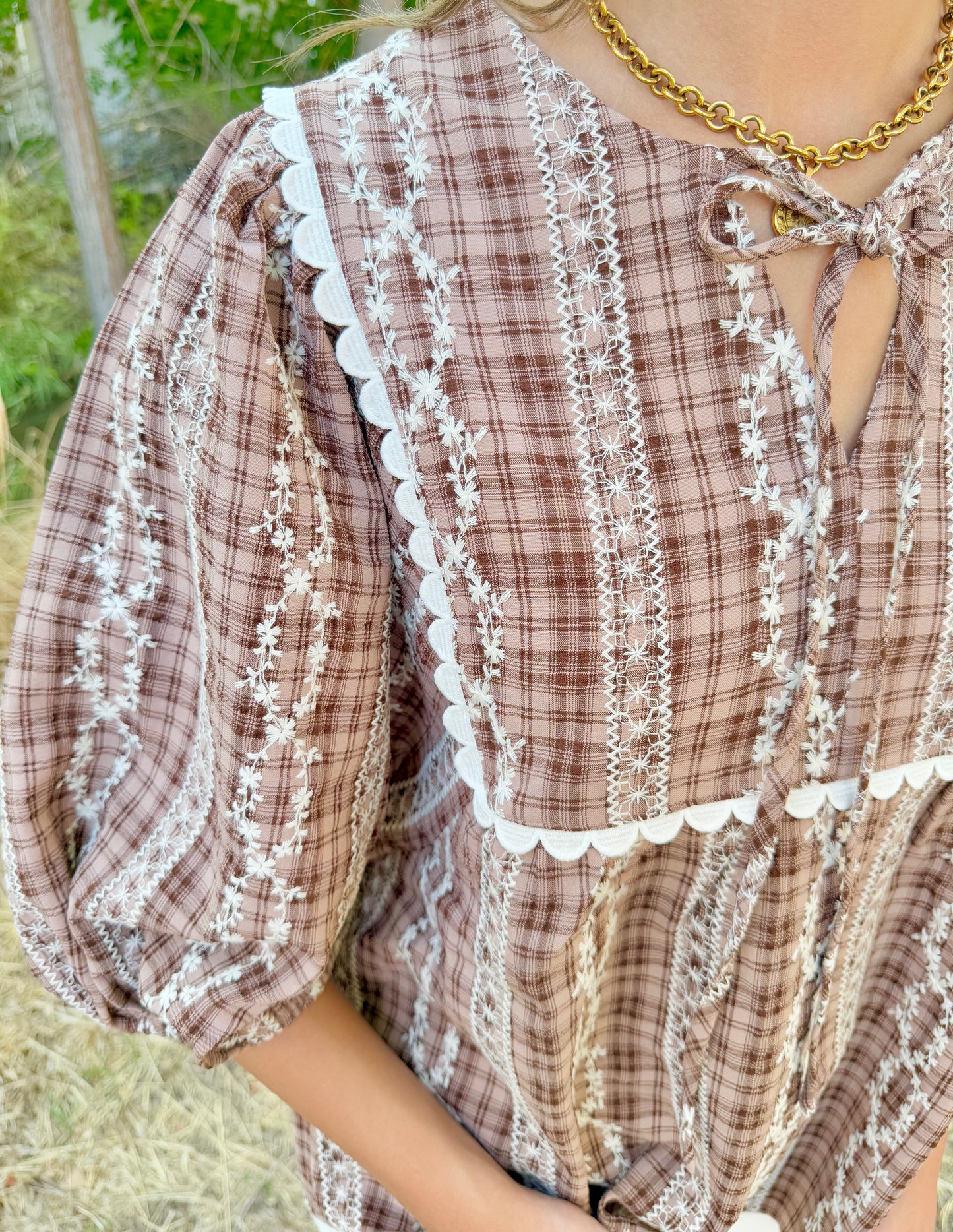 Blakely Plaid Blouse