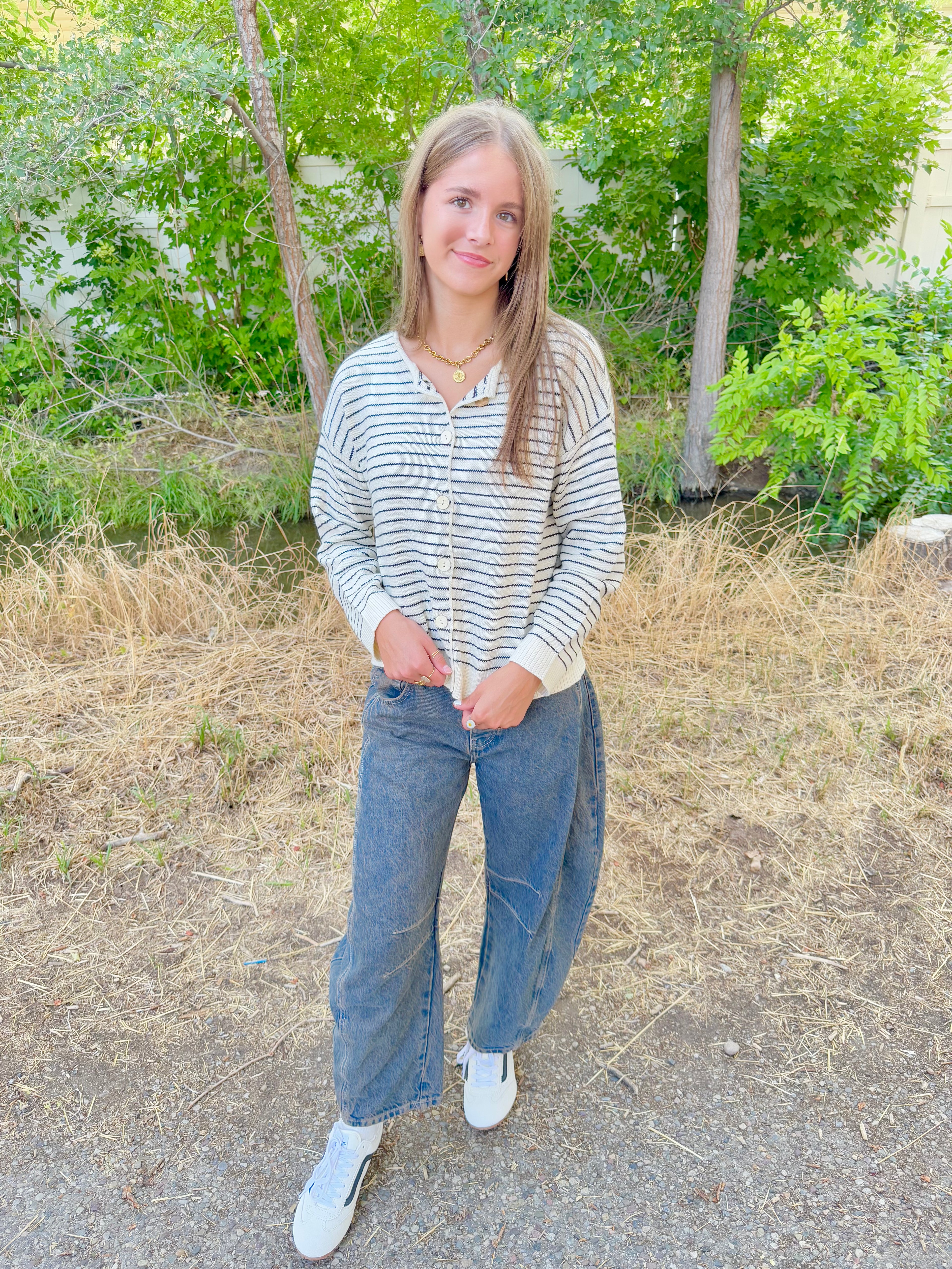 Tamara Striped Sweater Cardigan