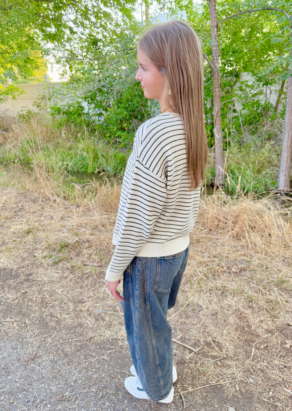 Tamara Striped Sweater Cardigan