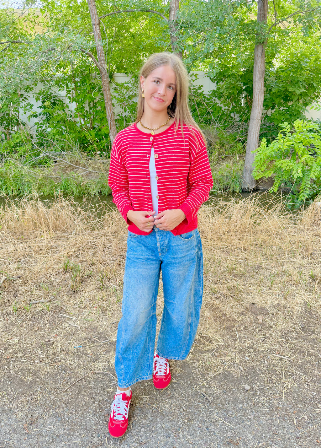 Tamara Striped Sweater Cardigan