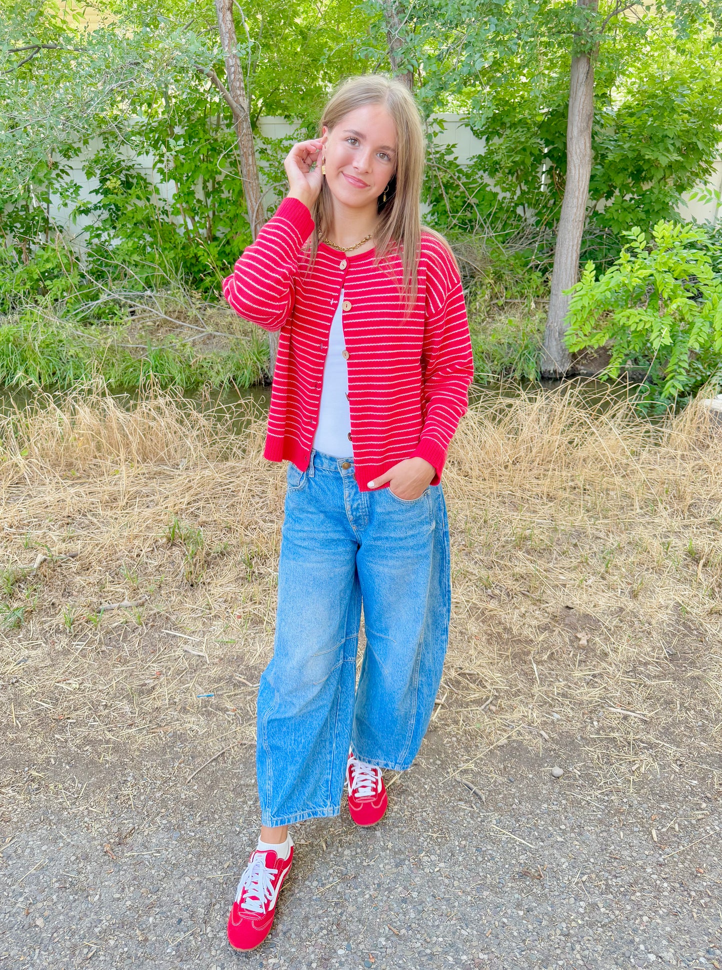Tamara Striped Sweater Cardigan