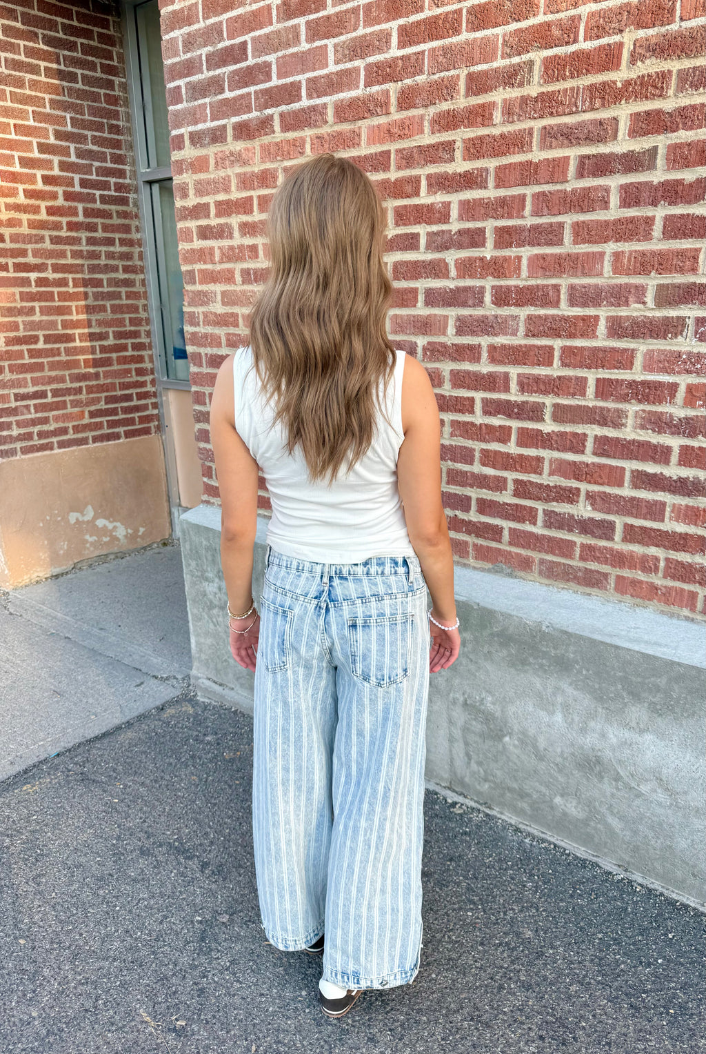 Mylo Striped Baggy Jeans