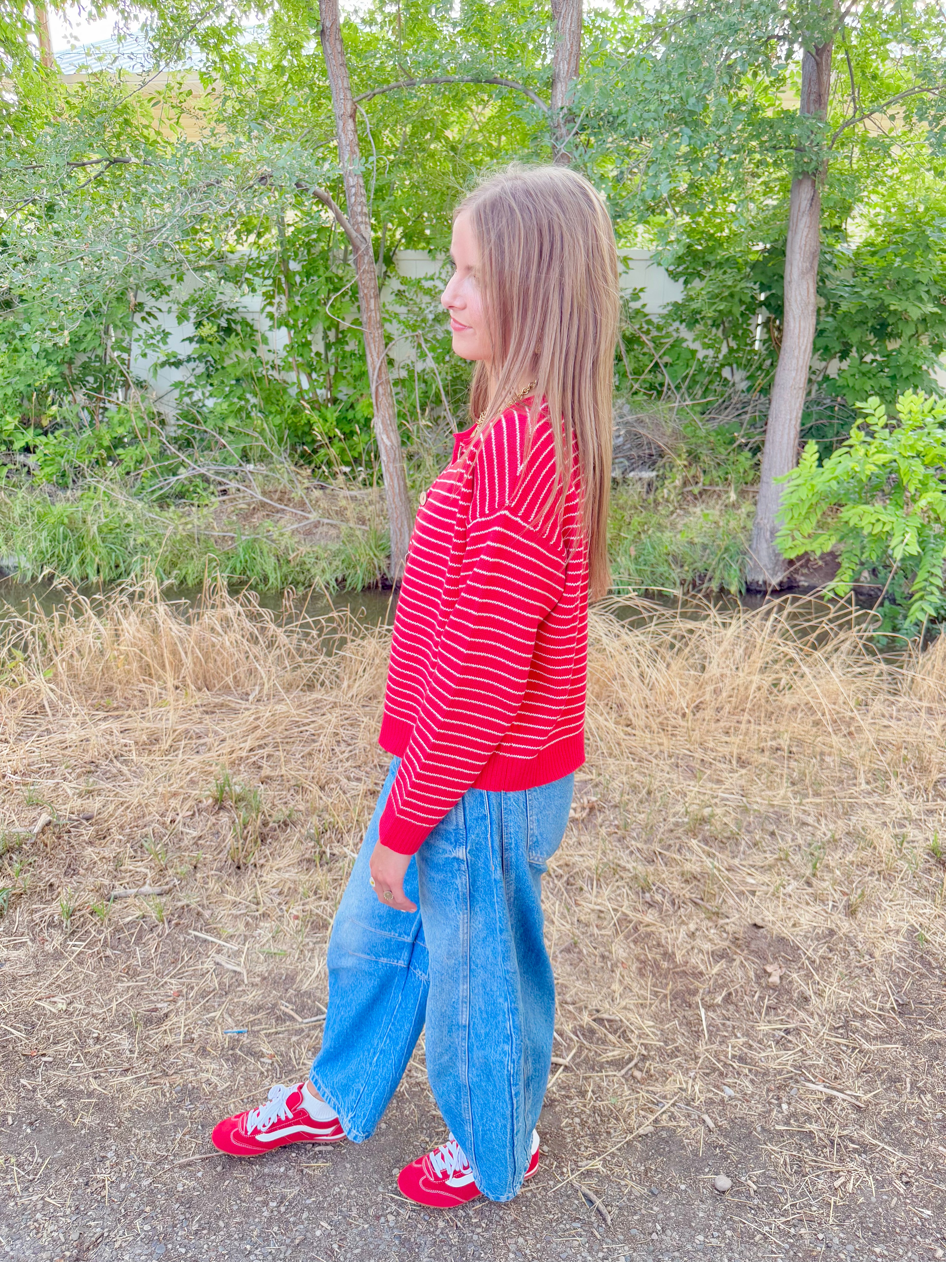 Tamara Striped Sweater Cardigan