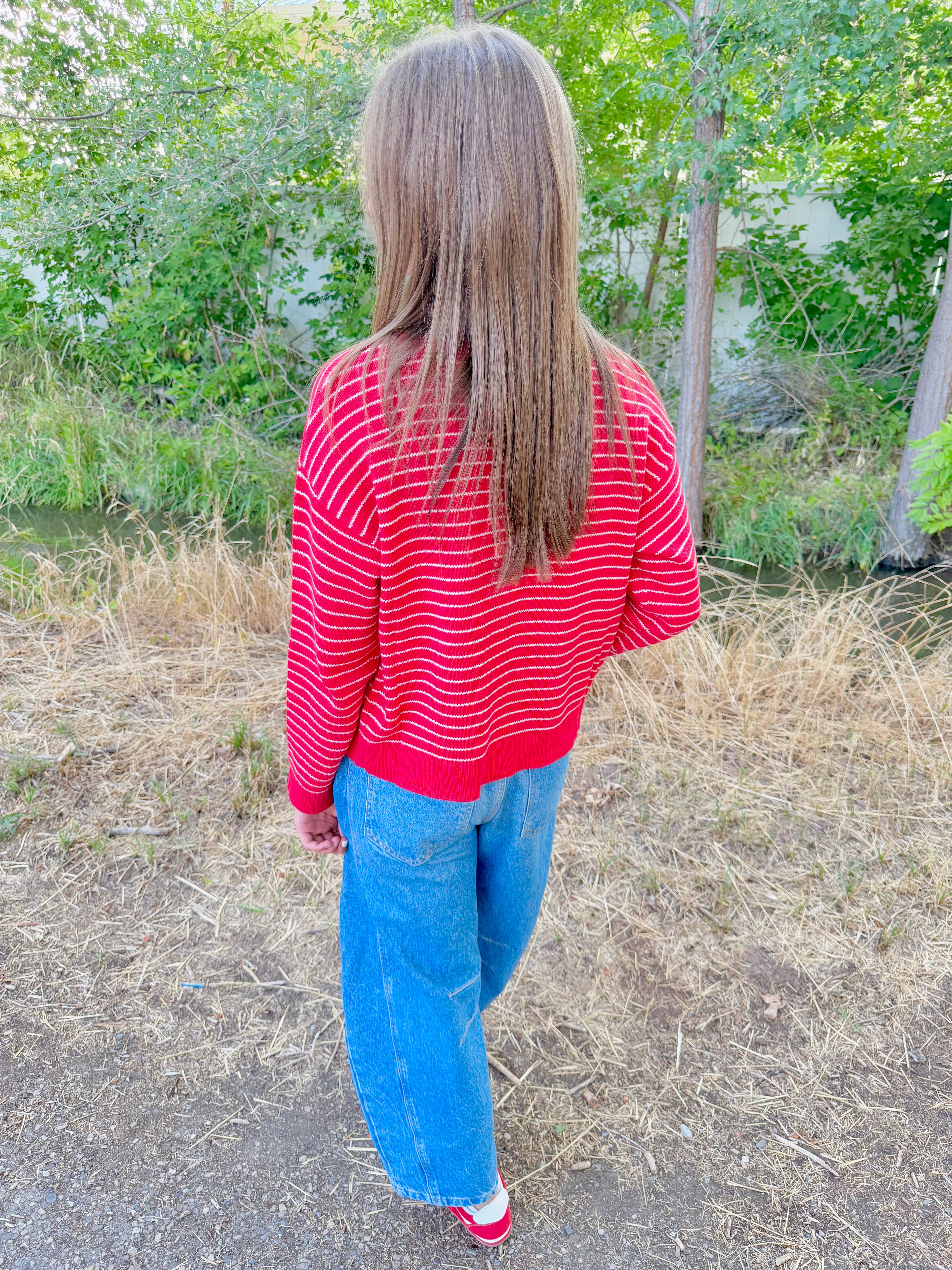 Tamara Striped Sweater Cardigan