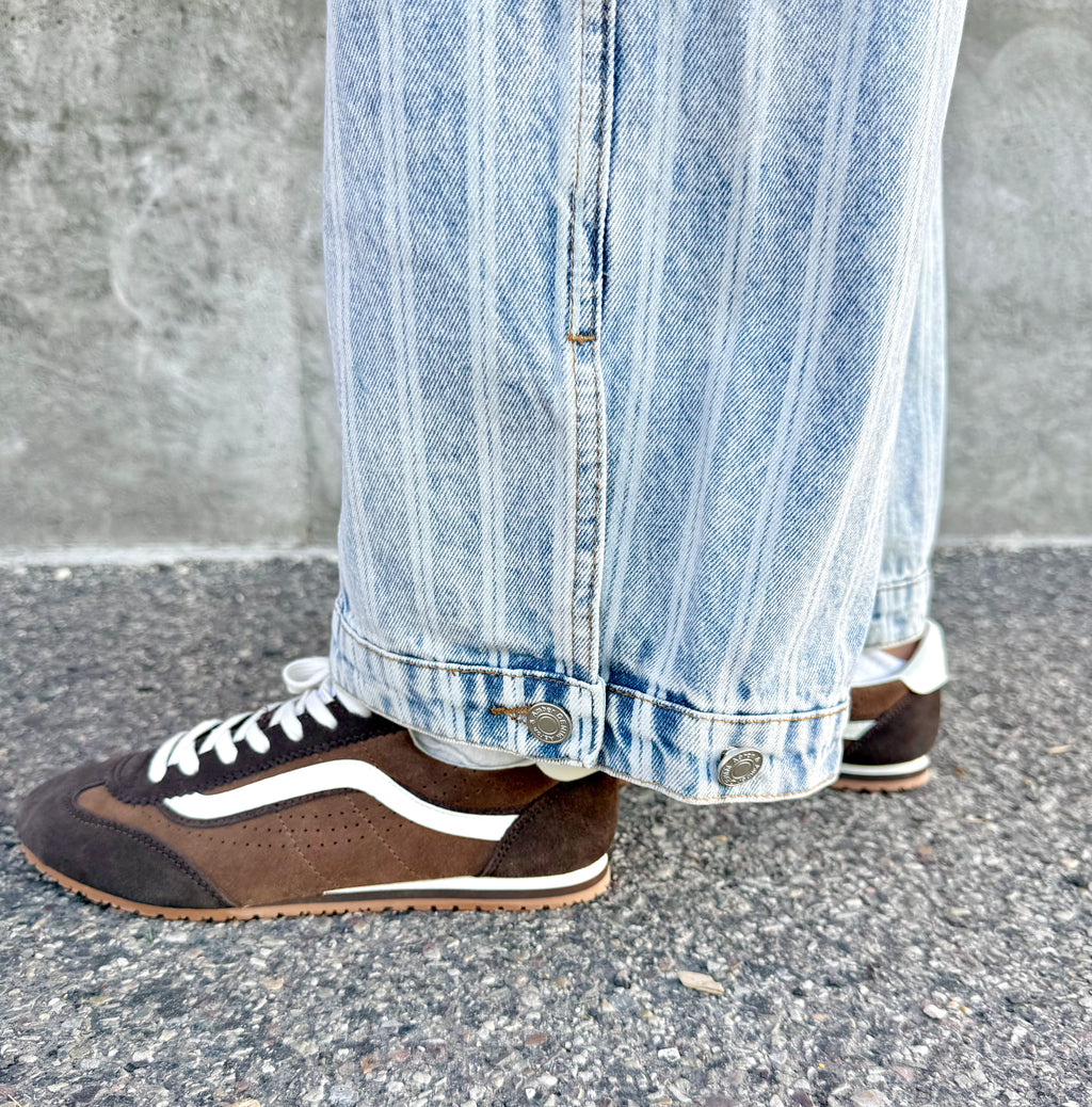 Mylo Striped Baggy Jeans