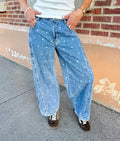 Mylo Polka Dot Baggy Jeans