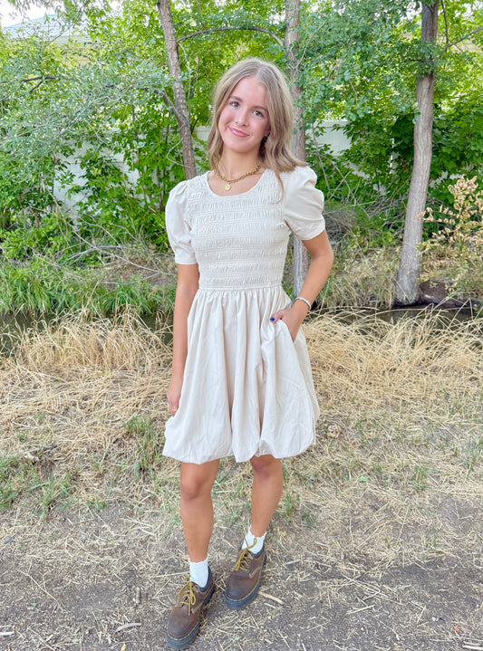 Delilah Beige Dress