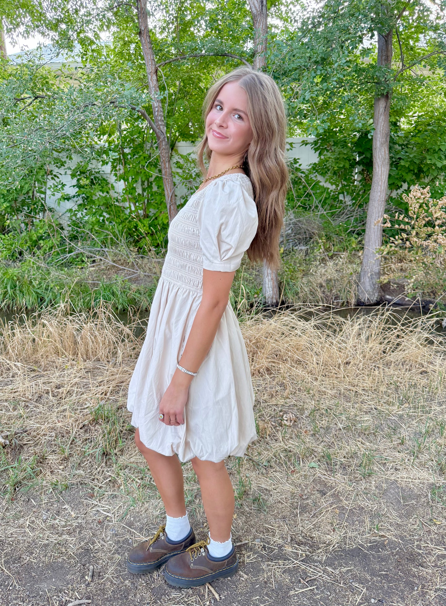 Delilah Beige Dress