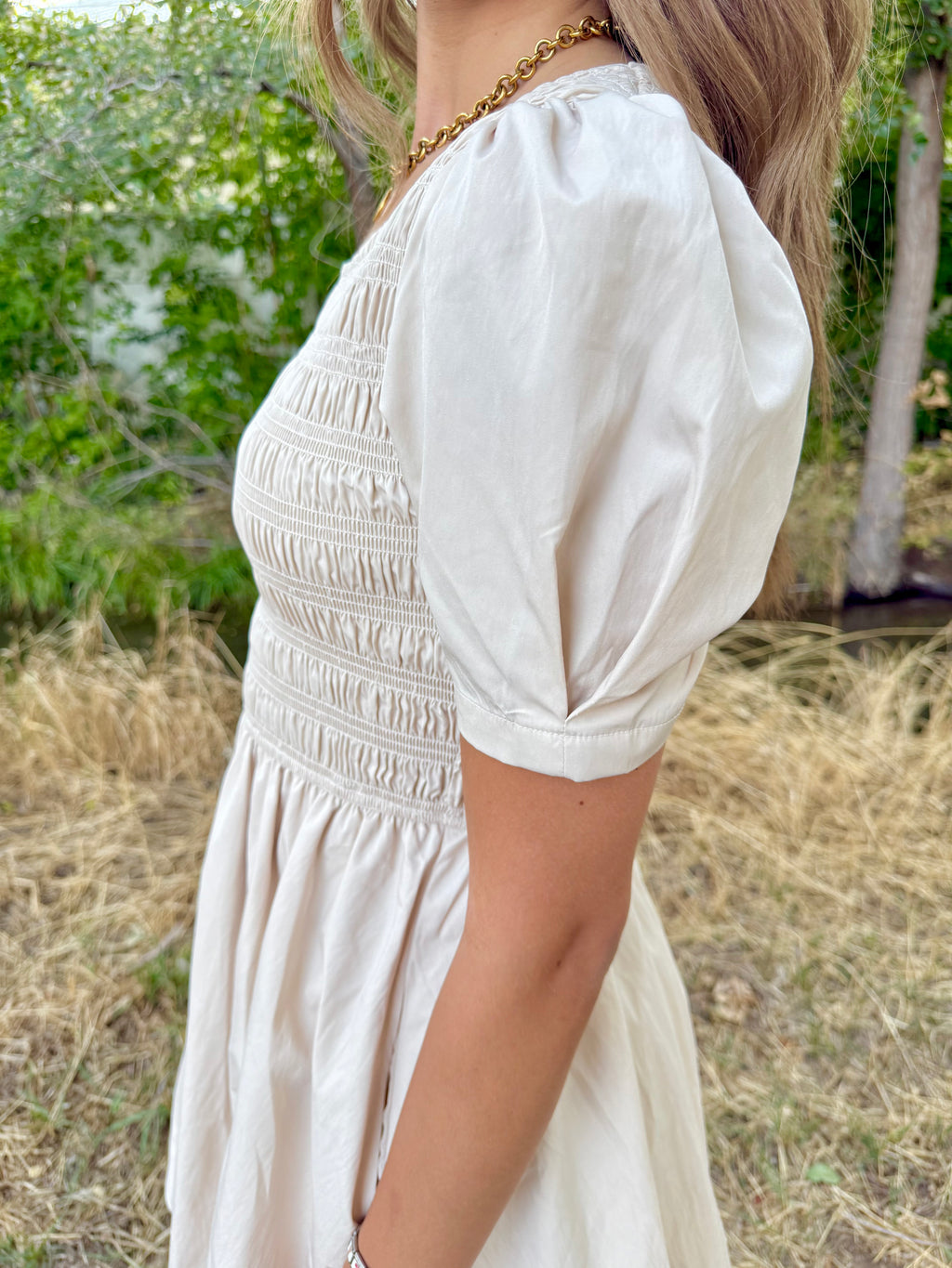 Delilah Beige Dress
