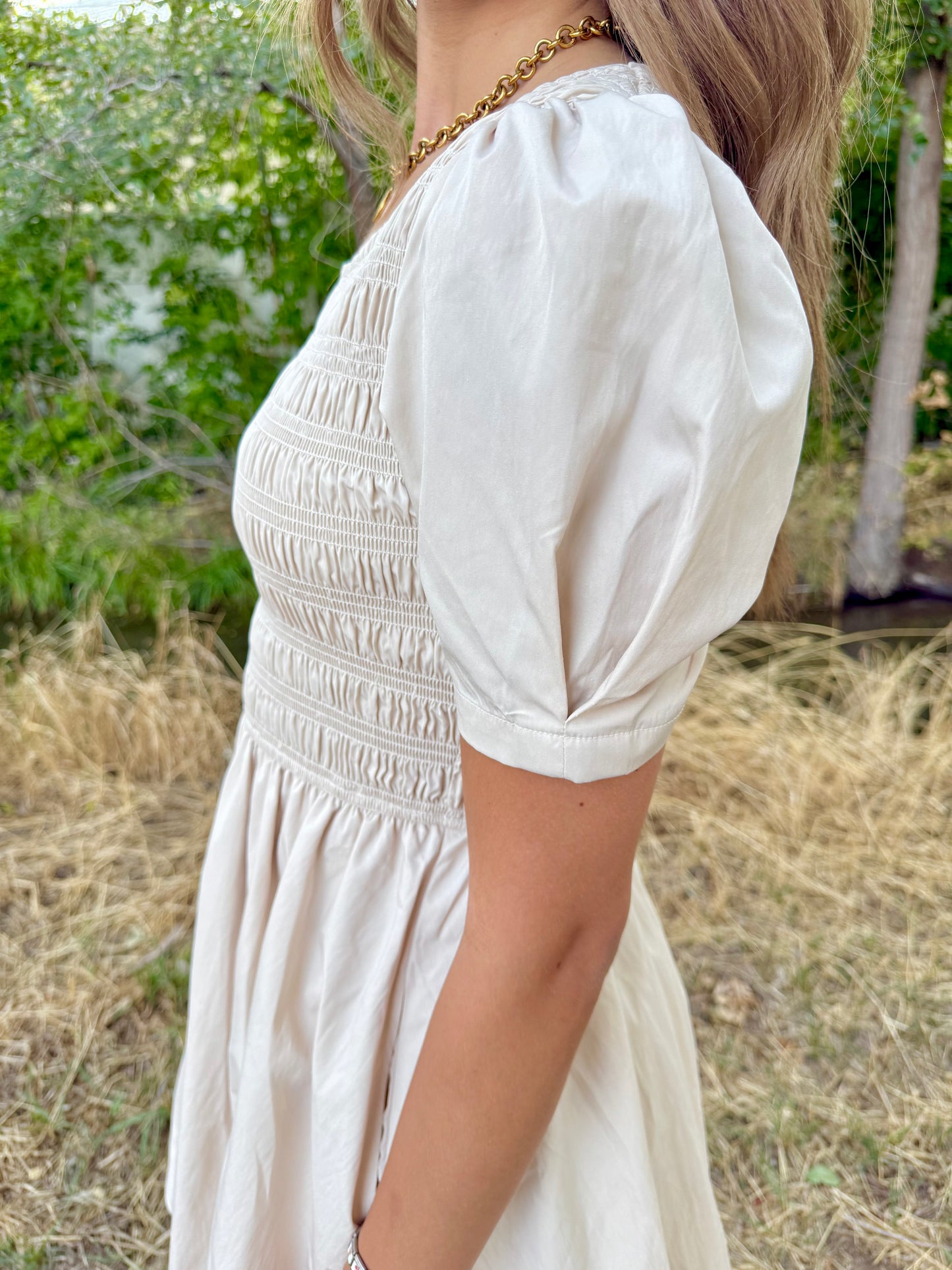 Delilah Beige Dress