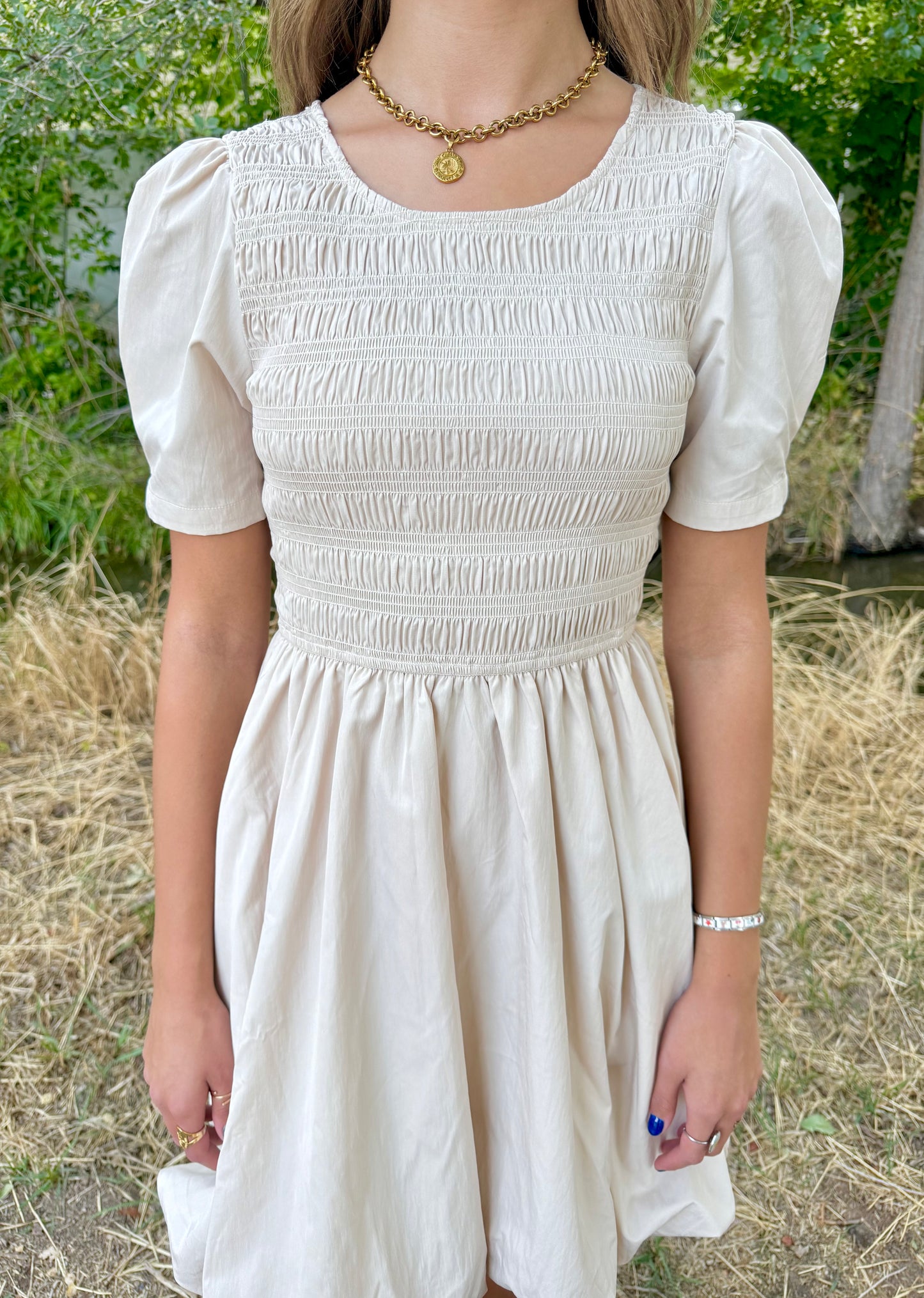 Delilah Beige Dress