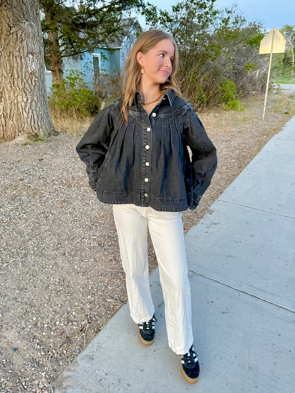 Kendal Black Denim Jacket