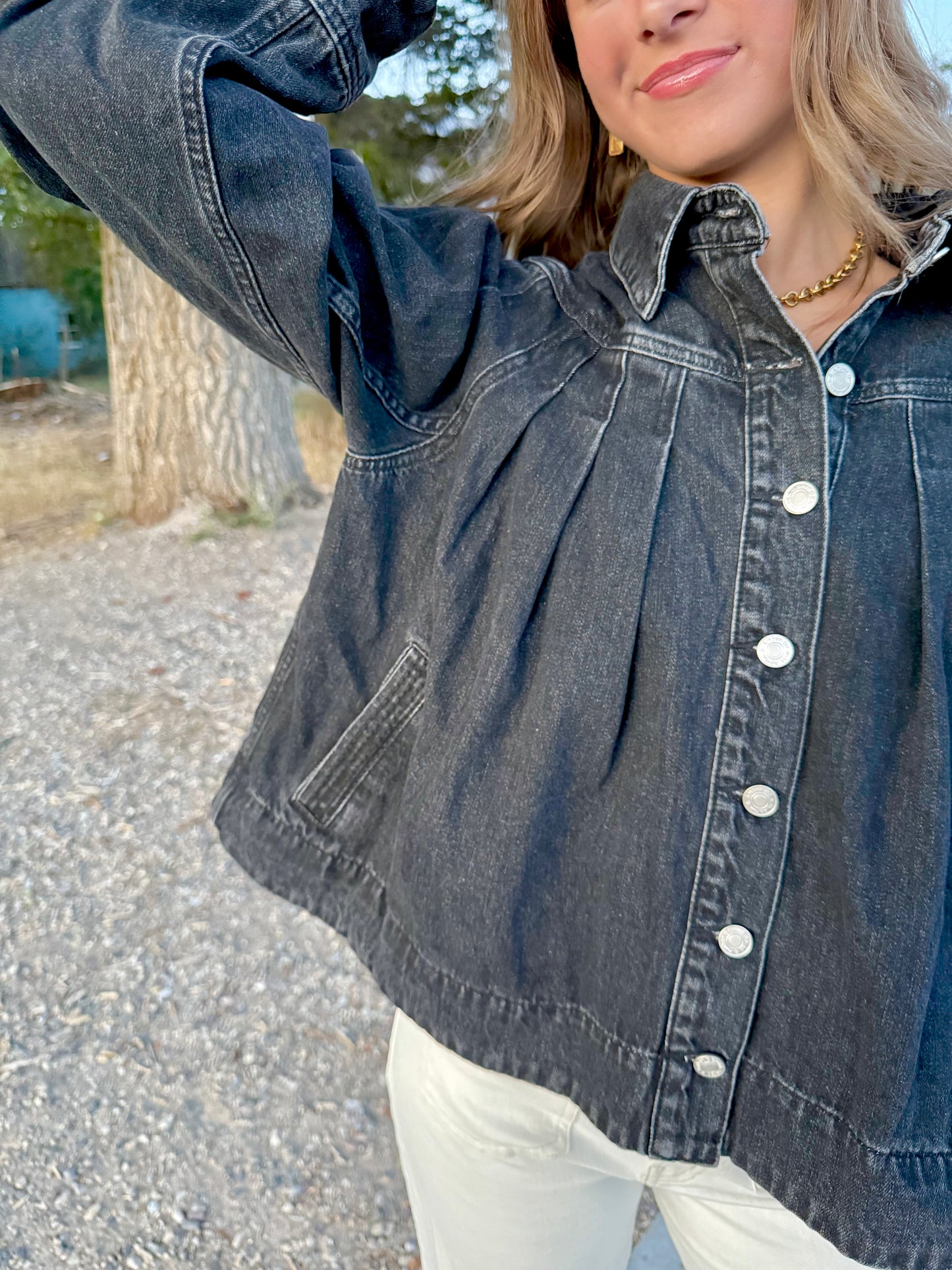 Kendal Black Denim Jacket