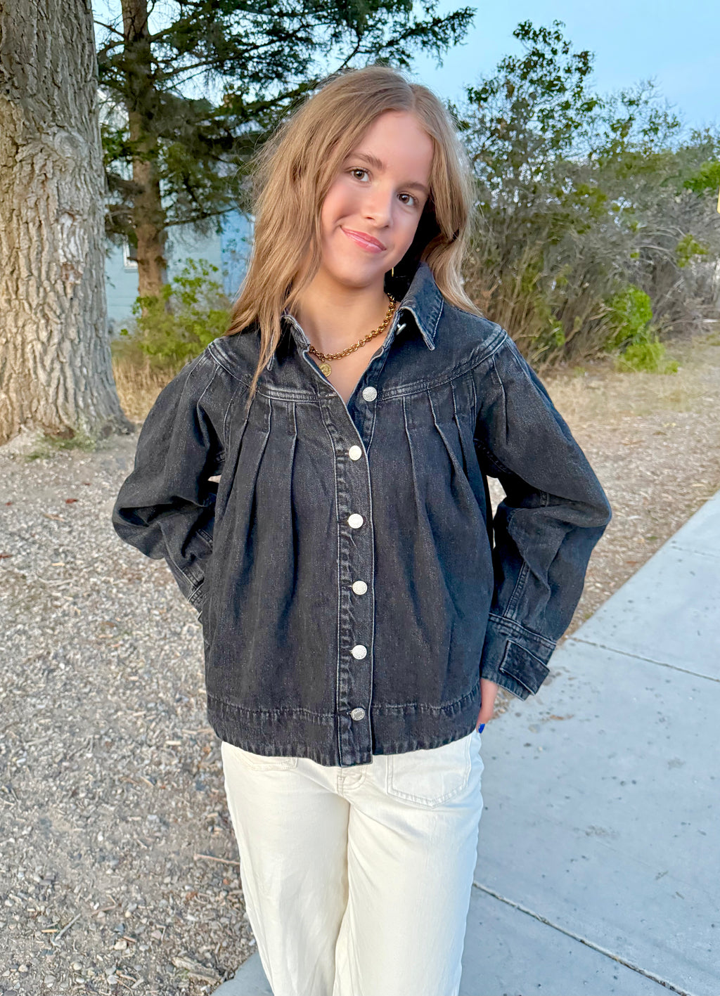 Kendal Black Denim Jacket