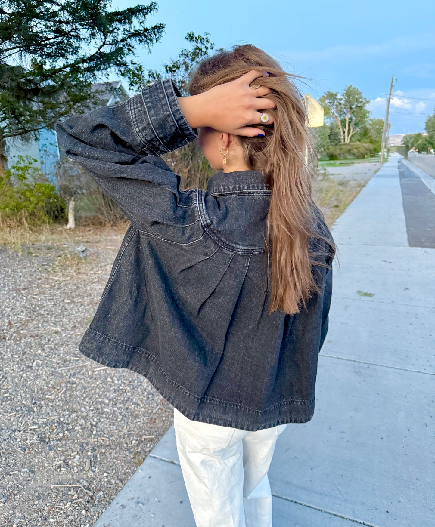Kendal Black Denim Jacket